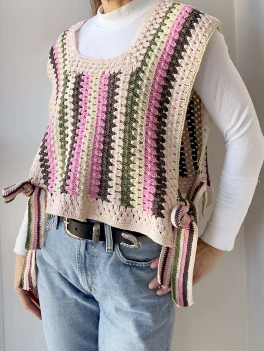 Anthropologie In Our Nature Crochet Vest-One Size
